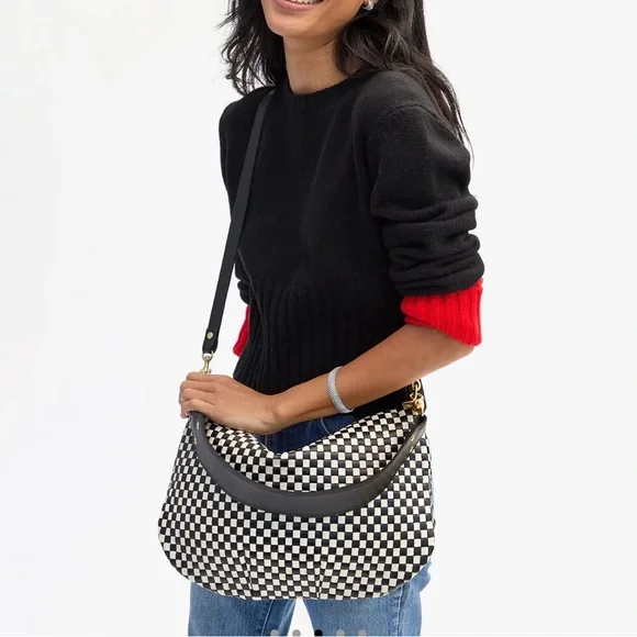 Clare V. Woven Check Moyen
Messenger Bag NEW - Picture 2 of 4